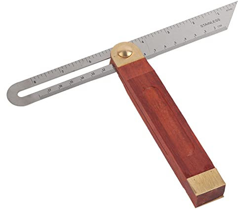 9 Inch Sliding T-Bevel Carpenter Gauge Angle Finder, Adjustable Angle Ruler Protractor, T Measurements Ruler Wood Bevel Protractor Tool for for Craftsman Carpenter