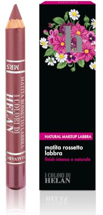 Helan I Colori di Helan - Matita Labbra Malvarosa Morbida Idratante Make Up Luminoso Matitone Labbra Tratto Preciso con Cere Nutrienti Texture Cremosa Rossetto Lunga Durata Intenso per Makeup Naturale