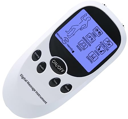 CLISPEED Masajeador Muscular EléCtrico Dispositivo De EstimulacióN Para Cintura Hombros Pies Masaje Corporal PortáTil Con Funciones De Acupuntura Y ManipulacióN