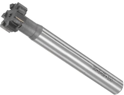 CoCud Fraises à Rainurer en T 6 Flûtes Embout en Carbure de Tungstène Droit | Diamètre de Coupe de 0,8, Profondeur de 0,3, pour Fraisage Du Cuivre