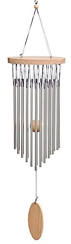 ONECK Carillón de Viento, Timbre de Viento con 22 Tubos de Aleación de Aluminio Campanas de jardín de Metal Carillón de Viento para la Decoración de Jardín, Patio, Balcón, Árbol y Hogar