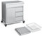 BURNHARD Grill Beistellwagen mit Edelstahl-Arbeitsfläche inkl. Regalboden, Grilltisch, 4 Soft-Close Schubladen, Vollgummi-Rollen – kompatibel mit Earl & FRED Gasgrills