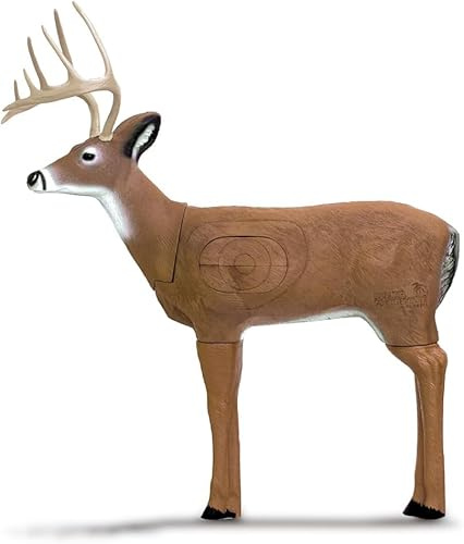 Delta McKenzie Challenger Deer 3D Archery Target - 41 Self-Healing Foam Construction - IBO Scoring Rings - for Broadhead & Field Points - 300-350 FPS Bow Compatible - Lifelike Hunting Practice