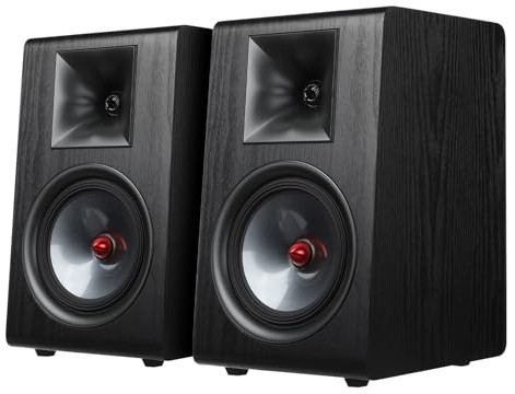 AIYIMA P600 6.5 Bookshelf Speakers for Desktop, 6° Tilted Design & Carbon Fiber Woofer & Horn Silk Tweeter, 30Hz-20kHz 2-Way Passive Speaker for Home Audio Stereo Speakers (Pair)