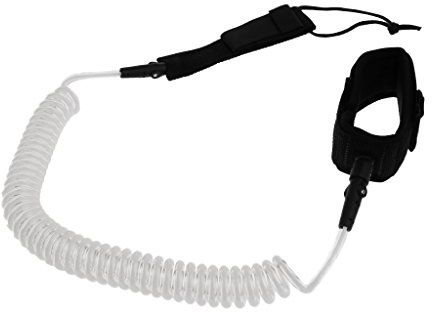 KBOLAE Correa de surf para tabla de surf, tabla de surf en espiral, cuerda de pierna doble giratoria, 6 pies