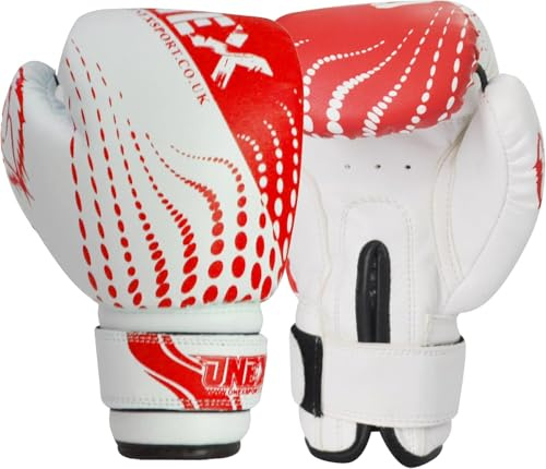 Boxing Gloves 4oz / 6oz – Junior Training Gloves for Boys & Girls Sparring, Punch Bag, MMA, Muay Thai Durable PU Leather Adjustable Wrist Strap Youth Boxing Gloves