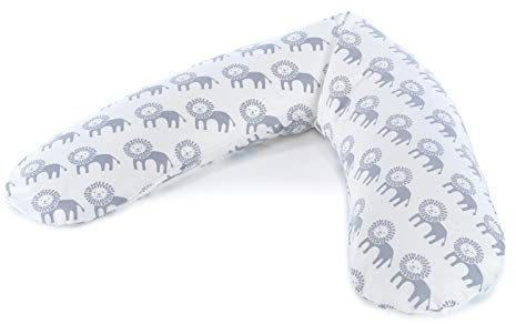 Theraline Coussin d'allaitement 190 cm avec rembourrage en épeautre