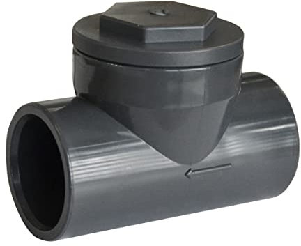 Jardibric - Clapet de Retenue Universel Ø 40 mm - Raccord d'Évacuation en PVC - Écoulement Efficace sans Retours d'Eau Indésirables