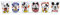 Disney Vintage Mickey Mouse 2-Ounce Mini Shot Glasses | Set of 6
