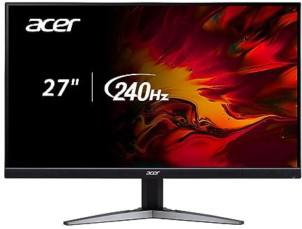 Acer Nitro KG271 27 Inch WQHD 2560 x 1440 PC Gaming Monitor | AMD FreeSync Premium | Up to 240Hz | Up to 0.5ms HDR350 | DCI-P3 90% | 1x 1.4 Display Port and 2x HDMI 2.1 | KG271 U Xbmi. ipp x