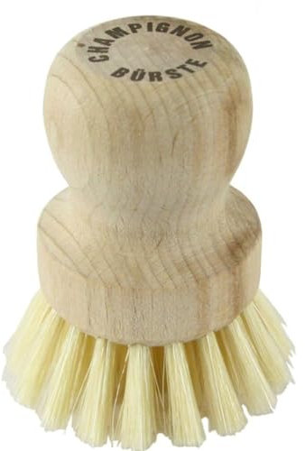Spazzola per champignon in legno, 100% prodotto naturale