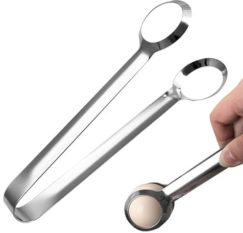 Pinces De Cuisine | Pince En Acier Inoxydable Pour Œuf À La Coque | Pince À Œuf À La Coque Multifonctionnelle De Conception Ergonomique Pour Salade, Boulettes De Viande,
