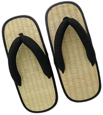 APLVFFZH Sandalias japonesas tipo zuecos tradicionales para hombre y mujer, zapatos japoneses, zapatillas para playa, 40 41