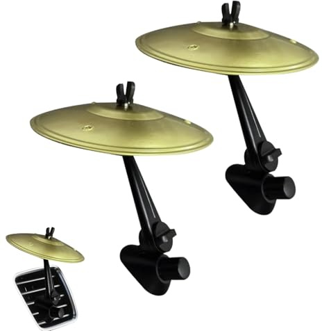 2 Pezzis Auto Crash Cymbals, Piatti Crash Per Auto, Mini Tamburo Gli Amanti Della Musica, piattos Batteria Da Macchina Per Autos, Autos Musica Piatti Crashs, Simbolo dells'auto Tamburo Sfiato Aria(A)