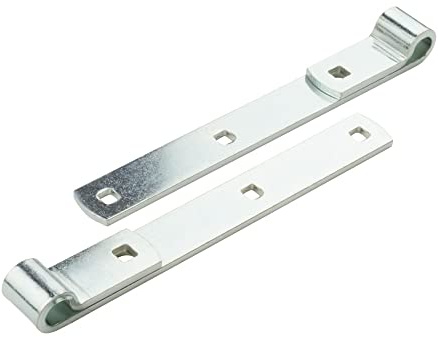 National Hardware N129-726 290BC Screw Hook/Strap Hinge Zinc Plated, 10, 2 Pack