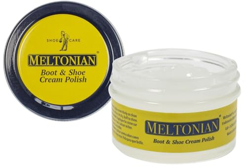 Meltonian Cream Shoe Polish, Boot Polish, Leather Shoe Polish Oil Based with Beeswax, Restores and Protects, Over 60 Colors, Delicate Cream, 1.55 oz.