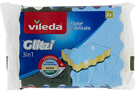 Vileda Spugna 3 In 1, 2 Pezzi