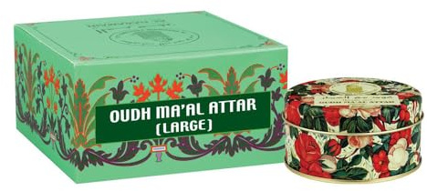 Al Haramain Oud Ma'al Attar Medium 40 g | Bukhoor-Duft, eine himmlische Kombination aus holzigen Noten | Arabisches Parfüm