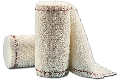 Previs Venda de Fijación Previcrepe S, Lavable a 60 ° C, Transpirable, Compresión Ligera, Tamaño 4 m x 7 cm, Paquete de 10 Rollos