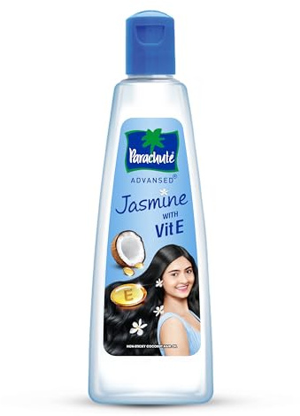 Parachute Advansed Aceite capilar de coco enriquecido con jazmín con vitamina E para un cabello fuerte y brillante | Repara y Fortalece el Cabello | Para todo tipo de cabello| (6.4 onzas líquidas)