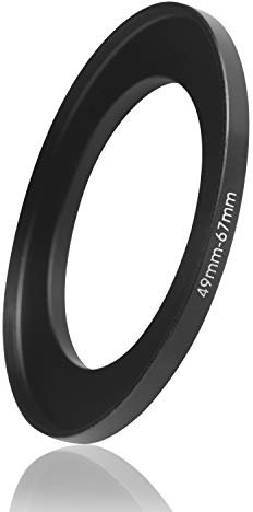 Ares Foto® Step Up Filteradapter Adapter Ring. CNC-gefrästes Aluminium. Kompatibel mit Objektiven Aller Hersteller: Canon Sony Nikon Fujifilm Olympus Pentax Leica Tamron Sigma (49mm – 67mm)