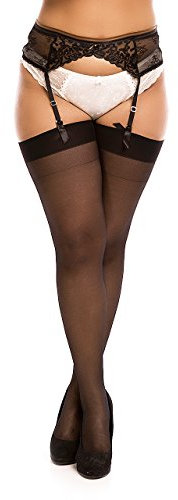 BIGGI BIG Magic 20 StrapsStrümpfe Große Größen-schwarz-54-56