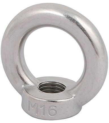 Sourcingmap M16 Filetage femelle en forme d'anneau en acier inoxydable 304 levage Écrou de boulon à œil