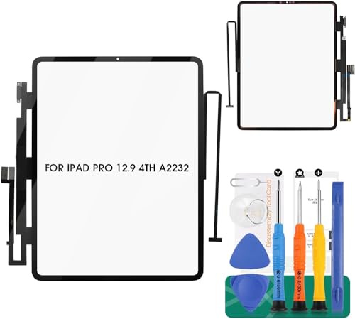For iPad Pro 12.9 2020 4th Touch Screen Replacement A2069 A2232 A2233 A2229 TouchScreen Digitizer Panel Sensor Glass Lens Kits