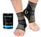 Kupfer Sprunggelenkbandage 2 Stück, Professionelle Knöchelbandage für Damen/ Männer Beste Kompressionssocken Fußbandage für Plantarfasziitis, Arthritis, Verstauchte Knöchel,Achillessehne,Sport