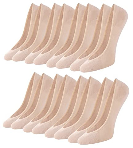 Toes Home Socken Calcetines, 8 Pares (8 Color De La Piel), 35-38 Mujeres