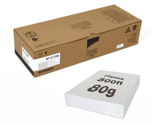 Tickoffice - Kit toner BP-GT300 originale + 1 risma formato A4 80gr per stampante fotocopiatrice sharp