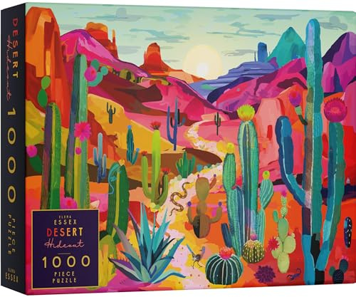 Elena Essex Puzzle 1000 Teile - Desert Hideout/Puzzle für Erwachsene/Puzzle Schwer 1000 / Cool Kaktus Amerikanisch NationalParks/Puzzlegröße 70 x 50 cm