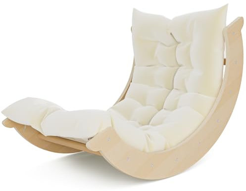 Lischwert Struttura da Arrampicata per Interni, Triangolo da Arrampicata Montessori, Struttura da Arrampicata per Interni in Legno, Struttura da Arrampicata Stabile per Bambini (Colore del Legno)