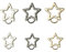 6 Piecès Porte Clef,Porte Clé Étoile,Anneaux Porte Clé,Attache Porte Clé,Mousqueton Petit,Boucle À Ressort en Alliage Convient pour Le Camping,La Pêche,La Randonnée Et d'autres Occasions