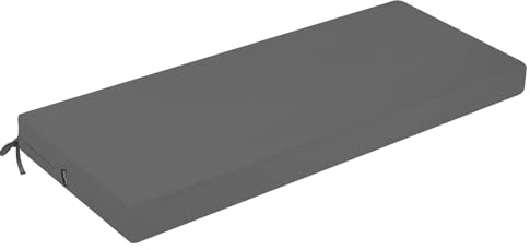 PRIMEPATIO Bankauflage Outdoor 140x40, Wasserdichtes Sitzkissen, Grau
