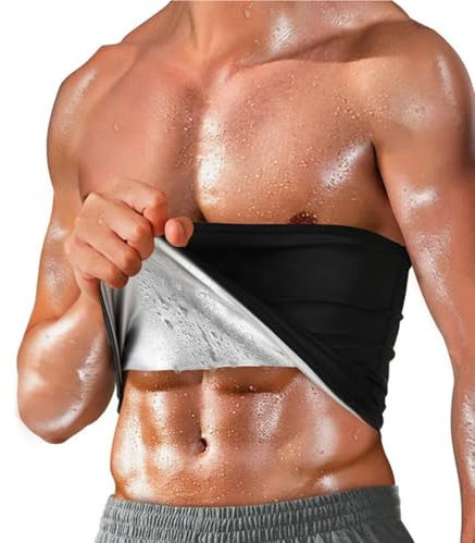 Giutsaull Bauchweggürtel Herren Schwitzgürtel Neopren Sauna Schwitzgürtel Fitness Gürtel Verstellbarer Saunagürtel Schwitzgürtel Taille Trimmer Gürtel Fitnessgürtel für Herren und Damen Waisttrainer