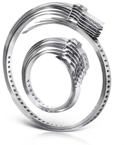 12 Stück Edelstahl-Schlauchschellen-Set 25–120mm verstellbar