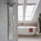 Colonne de Douche, Panneau de doucheen Acier Inoxydable 4 Modes Système,Panneau de Douche 4 en 1, à Montage Mural Tour de Douche avec Pulvérisateur Robinet d'eau Hôtel (15 * 47 * 130cm)