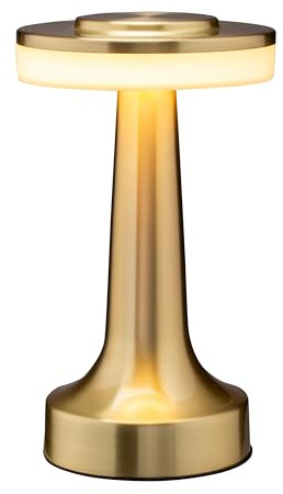 O’Bright Portable LED Table Lamp with Touch Sensor, 3-Levels Brightness, Rechargeable Battery Up to 48 Hours Usage, Night Light for Kids Nursery, Nightstand Lamp, Bedside Lamp (Gold)