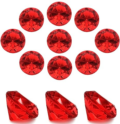 XHKDSYMC 100 diamanti acrilici trasparenti da 25 mm, da spargere sulla tavola di nozze, coriandoli per vasi, decorazioni floreali, decorazioni per addio al nubilato, centrotavola per la casa,