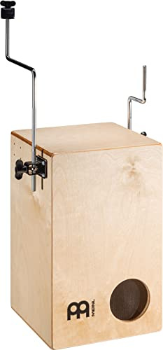 Kick Drum Cajon with Cymbal/Percussion Attachments and Bass Pedal Plate — MADE IN EUROPE — Baltic Birch, 2-YEAR WARRANTY