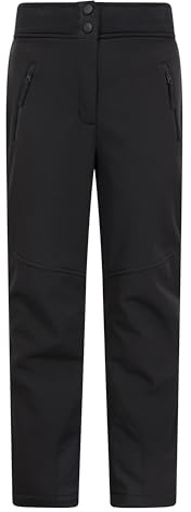 Mountain Warehouse Swiss Pantalon de Ski Softshell pour Enfant - Pantalon doublé Polaire, Protections Contre Les éraflures et guêtres à Neige - Idéal pour Le Ski