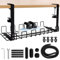 Organizador Cables, Bandeja de Gestión de Cables Cable Management, Organizador Cables Escritorio para Debajo del Escritorio, Cesta de Malla sin Taladrar, Accesorios para Almacenar y Esconder Cables