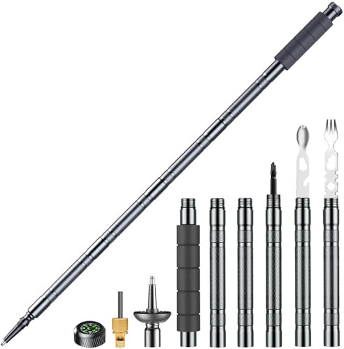 Goutime Wander-Trekkingstöcke, weicher Griff, Gesamtlänge 123 cm,inklusive Aufbewahrungstasche，Trekkingstöcke für Bergsport