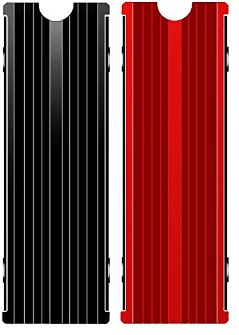 M.2 NVMe Heatsink, 2280 SSD Heat Sink for Single/Double Sided With Thermal Silicone Pads for PC/PS5 PCIE or SATA SSD (2PCS)