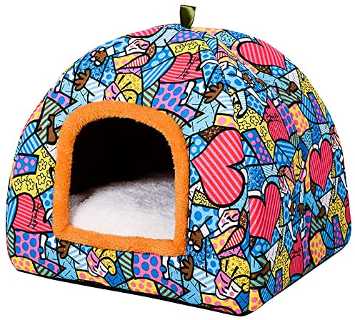 Casa para Perros, Casa cálida para Perros, Casa para Perros en Interiores, Casa para Perros en Interiores para Mascotas para Perros pequeños y medianos, Casa cálida para Camas para Gatos y Perros con