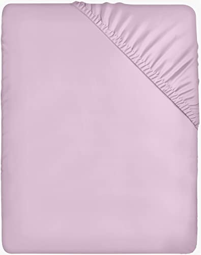 Utopia Bedding - Spannbettlaken 90x200cm - Lavendel - Oeko-Tex Zertifiziertes Gebürstete Polyester-Mikrofaser Spannbetttuch - 35 cm Tiefe Tasche