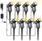 Svater Garden Lights Mains Powered, 92FT/28m 8-in-1 LED Landscape Lights 2W Warm White 3000K 27V IP65 Waterproof Outdoor Spotlights Pathway Lighting for Lawn Yard, Patio,Driveway,Party