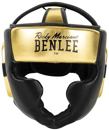 BENLEE Kopfschutz aus Kunstleder BLANCE Black/Gold, S/M