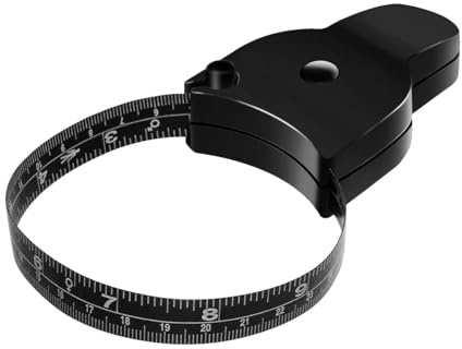 kinoco Measuring Tape For Body Measurements Body Measuring Tape, 150 cm Retractable, Black, Push-Button Lock System, for Body Measurements